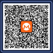 Monero (XMR) cryptocurrency QR code for anonymous help to cover the infrastructure costs